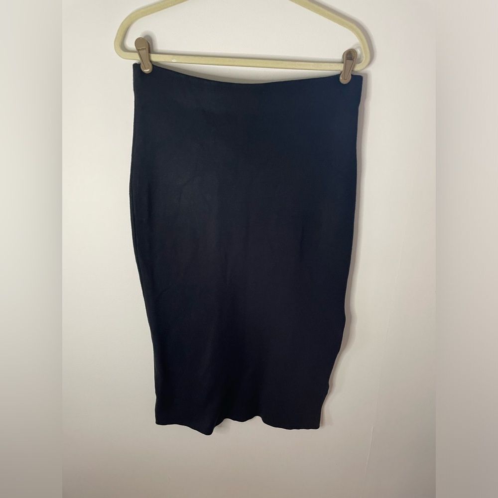 Nwot House of Harlow 1960 black midi skirt side slit size L